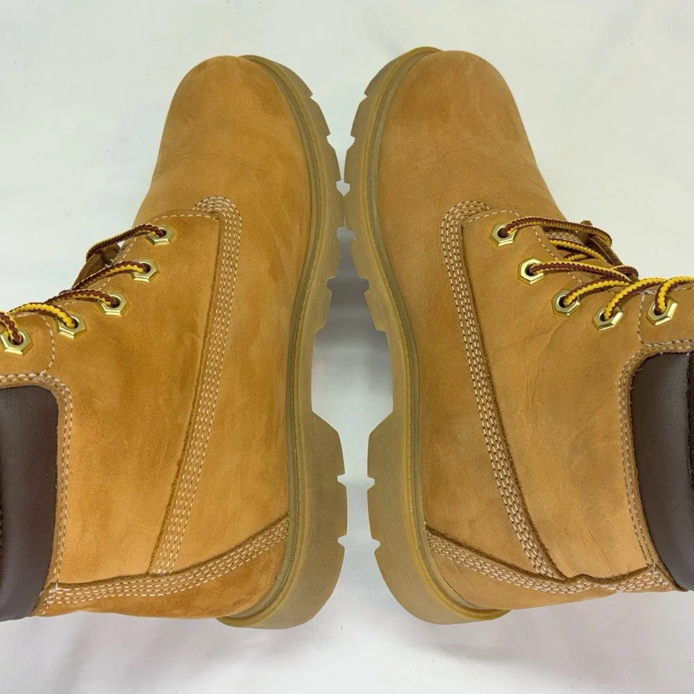 Timberland Premium 6 Inch Waterproof Boots Color Wheat Nubuck Womens size 9M